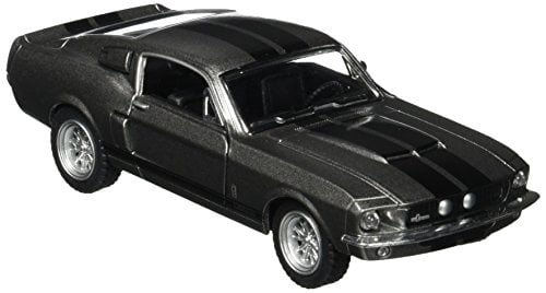 KiNSMART 1967 Ford Shelby Mustang GT500 Gray 1:38 Scale 5 Inch Die Cast Model Toy Race Car - Image 2